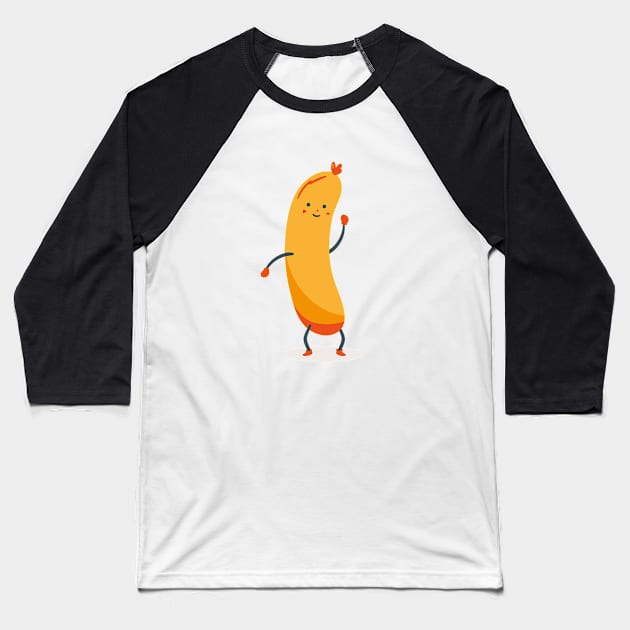 Sausage Baseball T-Shirt by jjsealion